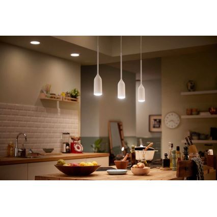 Philips - Candelabro suspenso LED com regulação Hue DEVOTE 1xE27/9,5W/230V