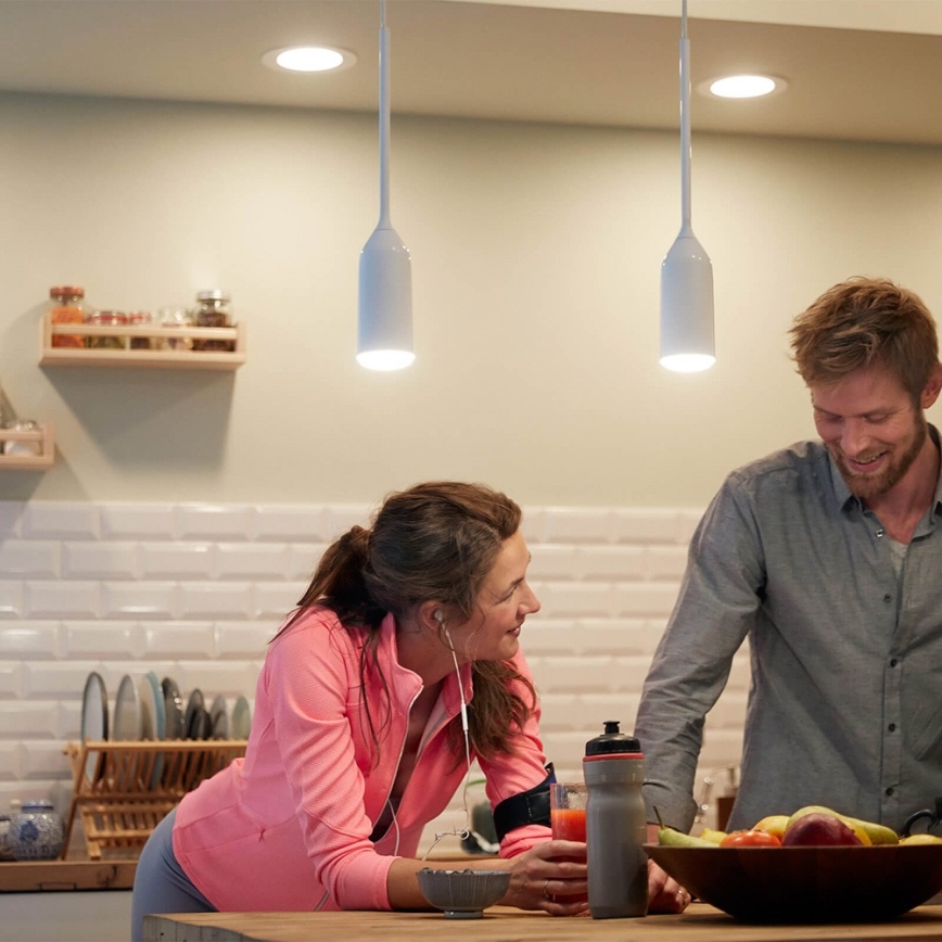 Philips - Candelabro suspenso LED com regulação Hue DEVOTE 1xE27/9,5W/230V