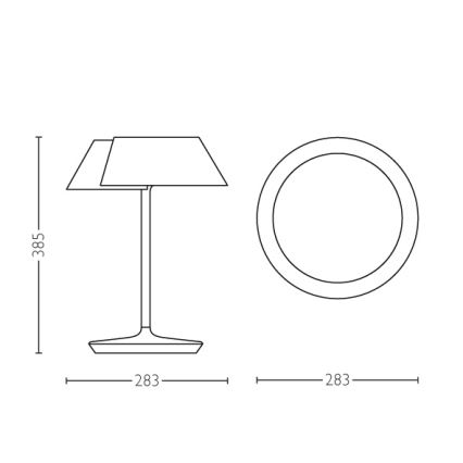 Philips 49023/31/P1 - Candeeiro de mesa LED com regulação INSTYLE NONAGON 1xLED/7W/230V