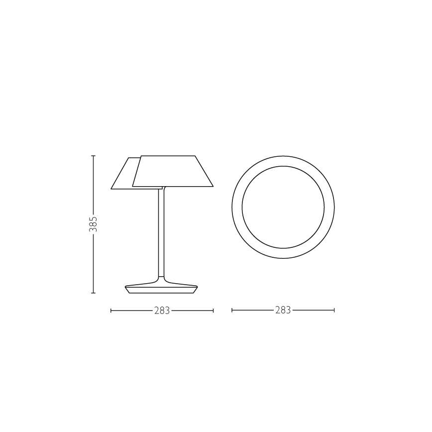 Philips 49023/31/P1 - Candeeiro de mesa LED com regulação INSTYLE NONAGON 1xLED/7W/230V