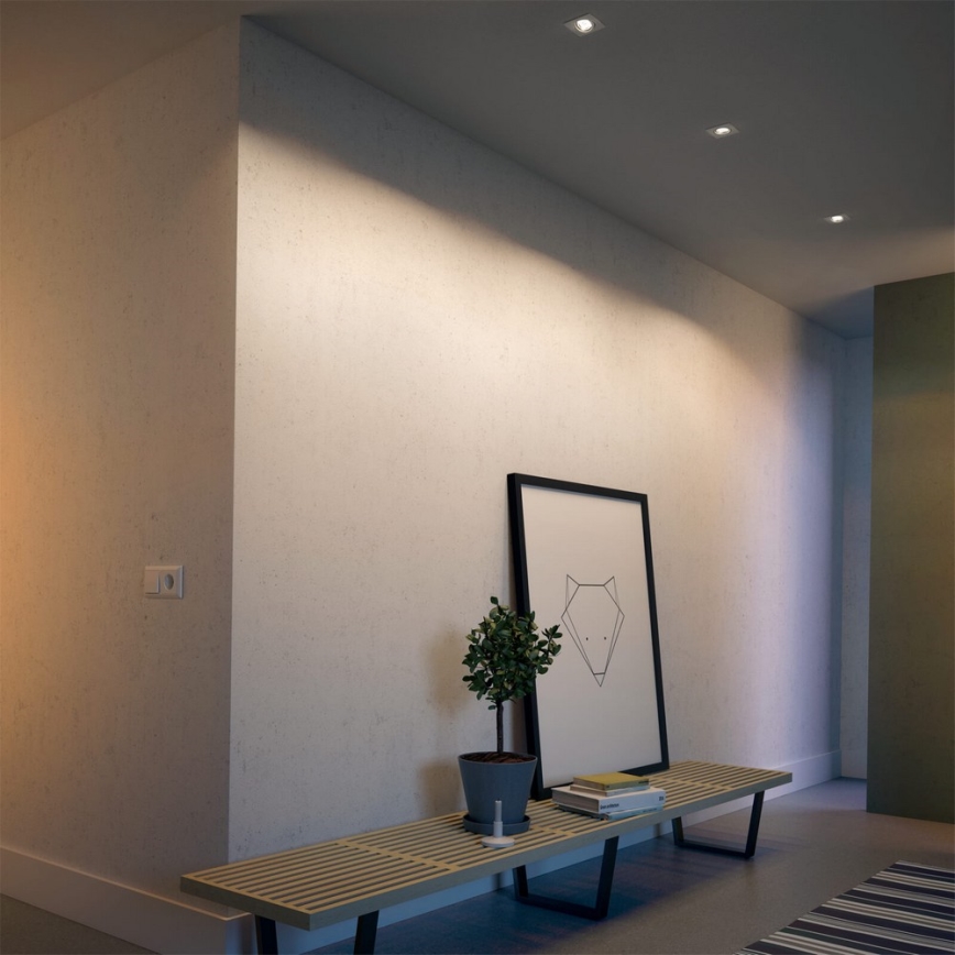 Philips 50123/31/P0 - CONJUNTO 3x Foco de encastrar com regulação LED MYLIVING CASEMENT LED/4,5W/230V