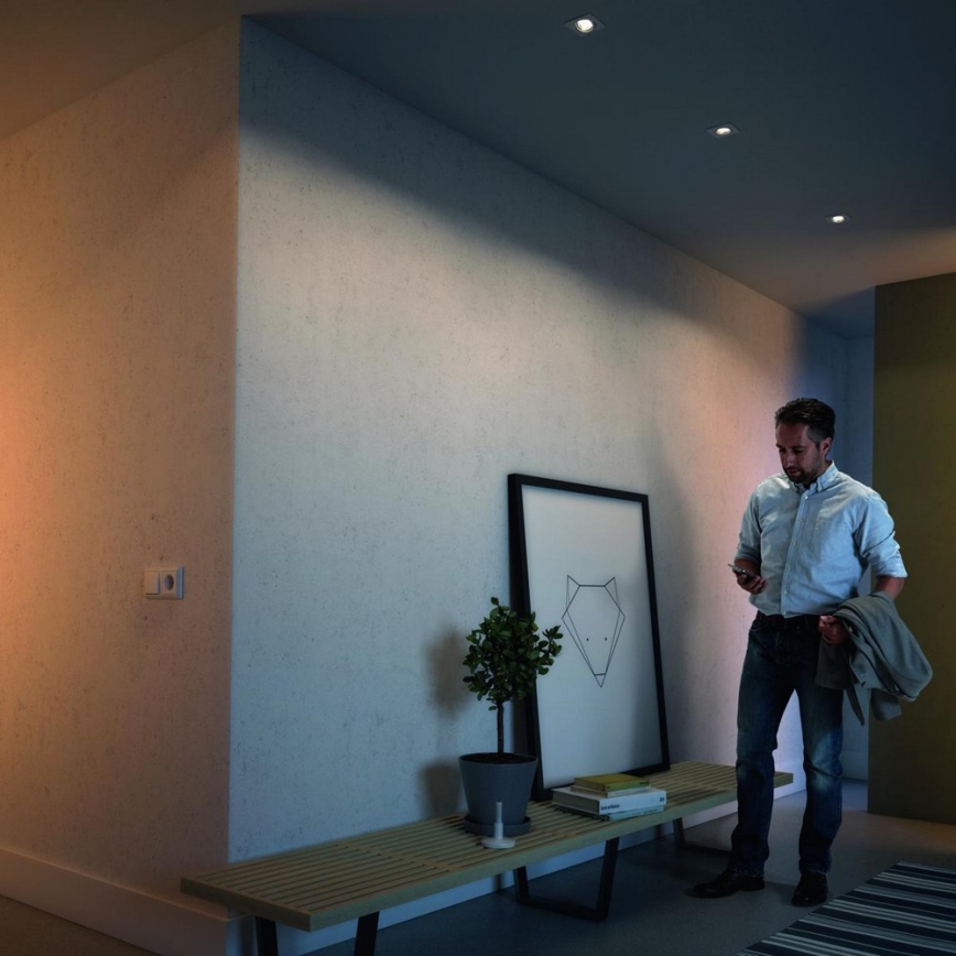 Philips 50123/31/P0 - CONJUNTO 3x Foco de encastrar com regulação LED MYLIVING CASEMENT LED/4,5W/230V