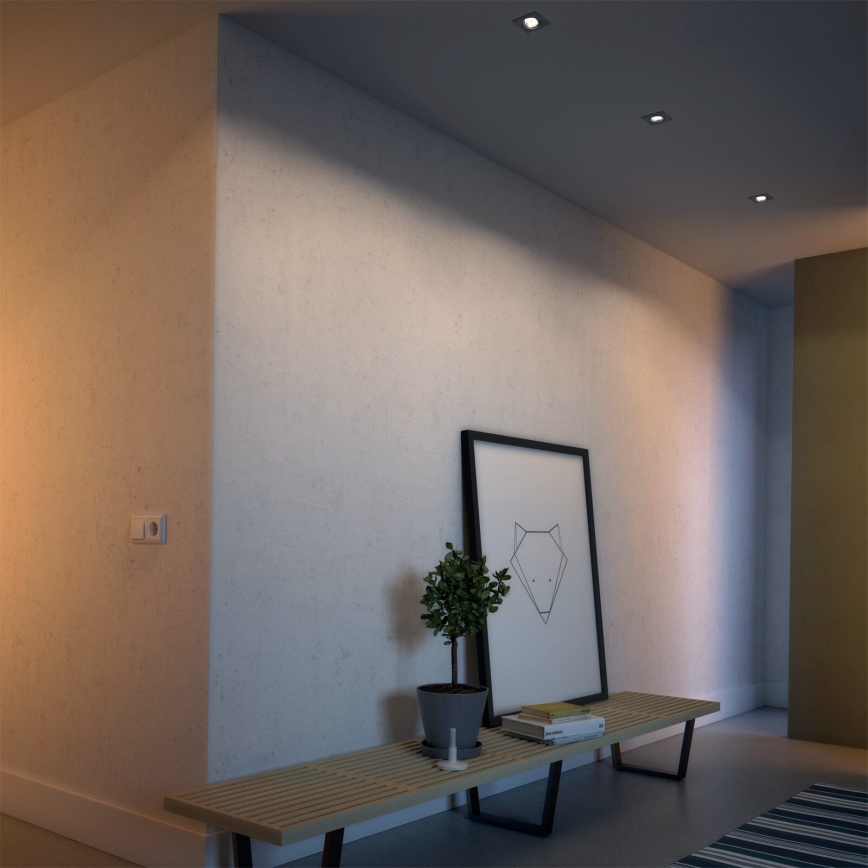 Philips 50123/87/P0 - CONJUNTO 3x Iluminação embutida LED com regulação CASEMENT LED/4,5W/230V