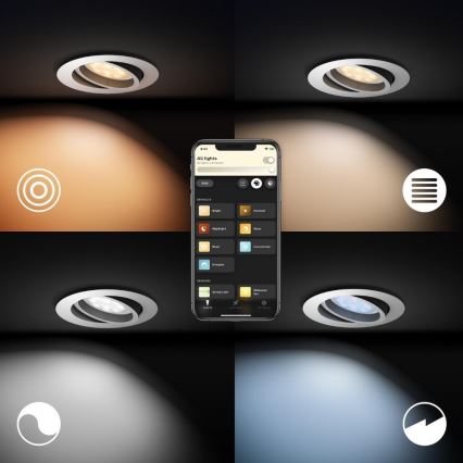 Philips 50411/31/P9 - Iluminação LED com regulação Hue MILLISKIN 1xGU10/5W/230V