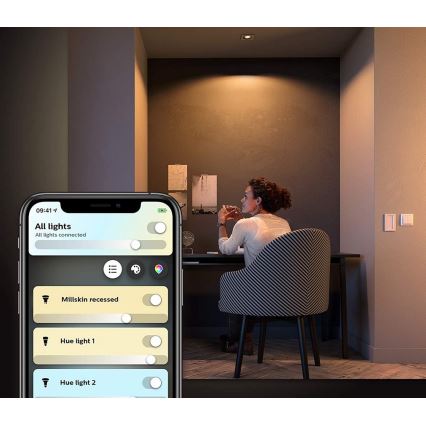 Philips  - Iluminação LED com regulação Hue MILLISKIN 1xGU10/5W/230V