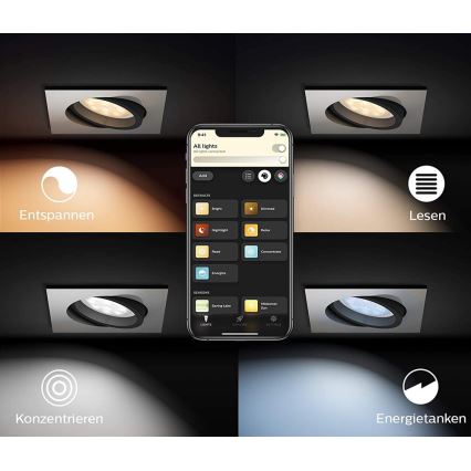 Philips  - Iluminação LED com regulação Hue MILLISKIN 1xGU10/5W/230V