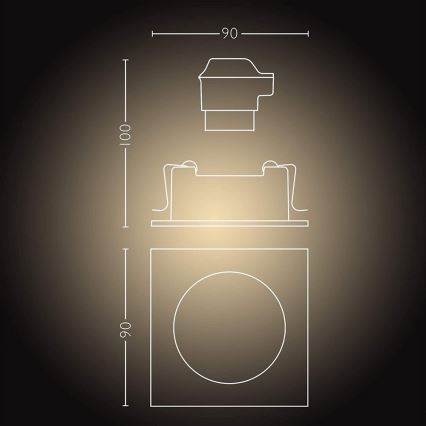 Philips  - Iluminação LED com regulação Hue MILLISKIN 1xGU10/5W/230V