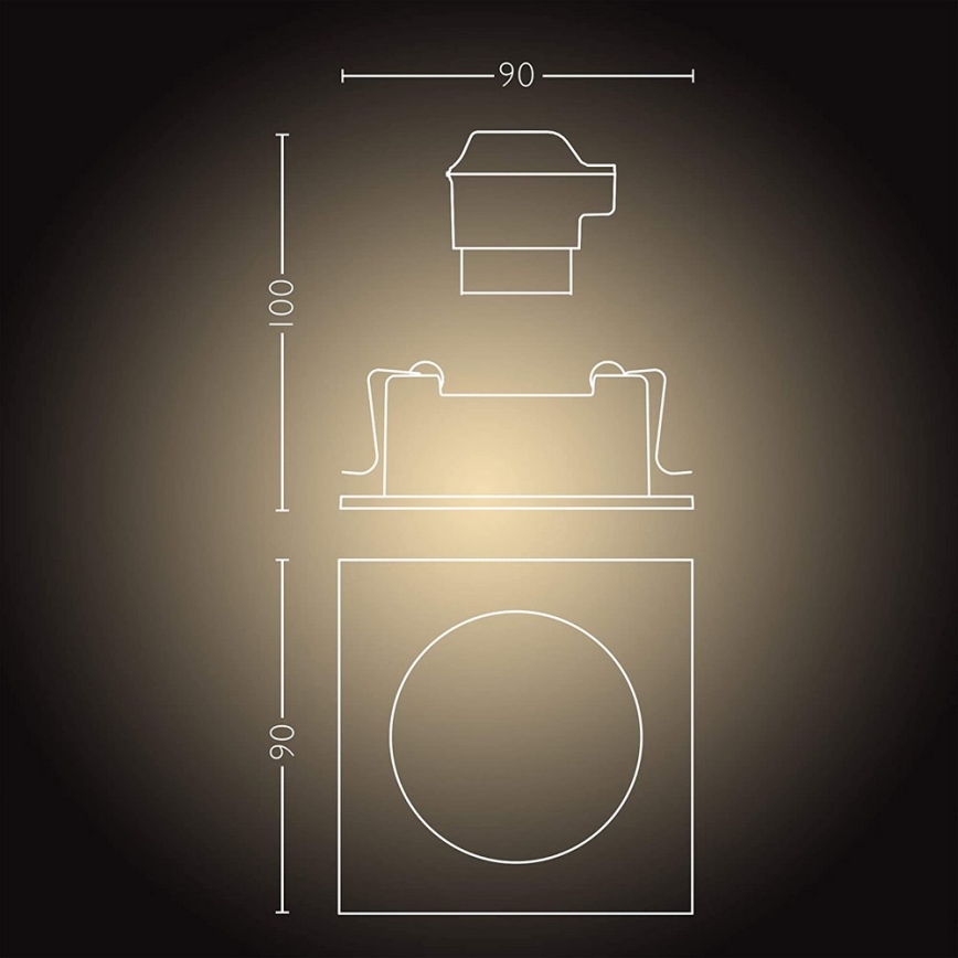 Philips  - Iluminação LED com regulação Hue MILLISKIN 1xGU10/5W/230V