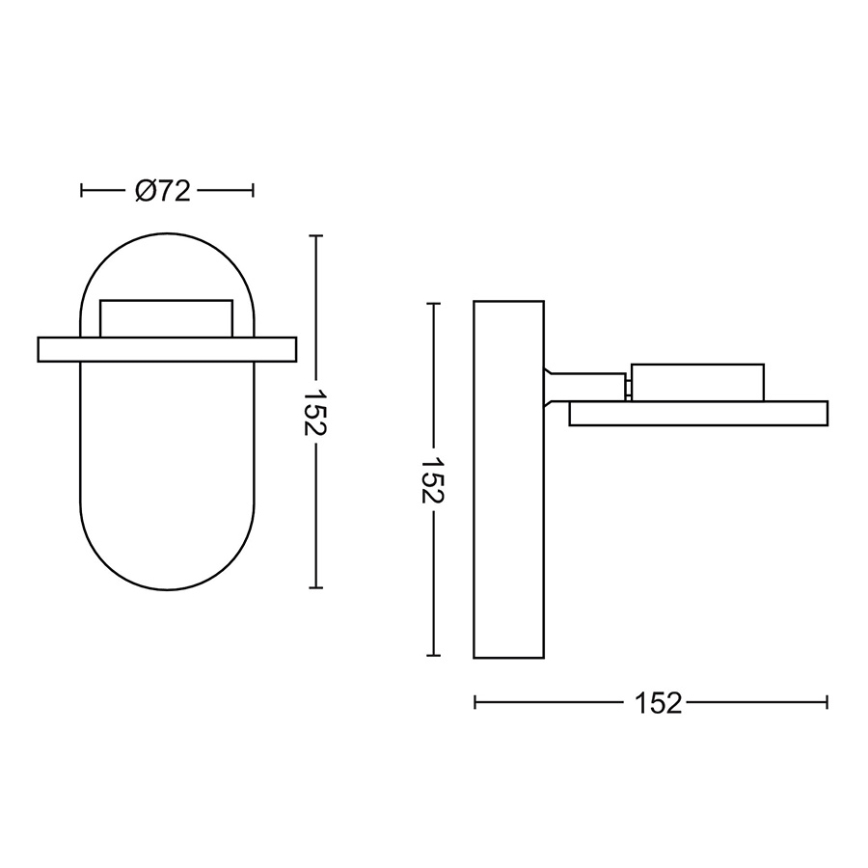 Philips - Foco fosco LED 1xLED/4,5W/230V