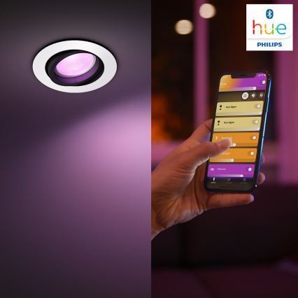 Philips - LED RGB Iluminação embutida HUE CENTURA 1xGU10/5,7W/230V