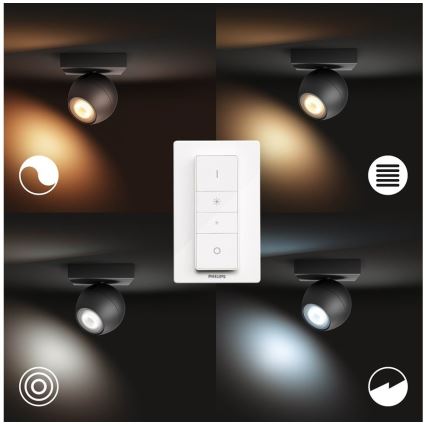 Philips - Foco LED com regulação Hue BUCKRAM 1xGU10/5W/230V