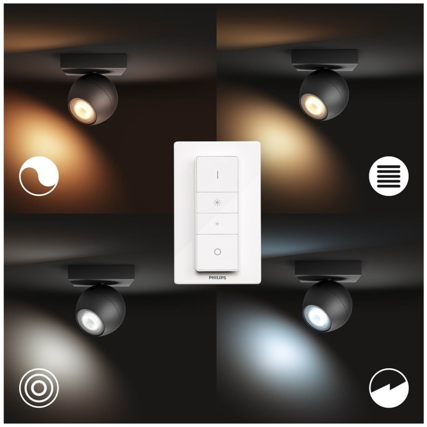 Philips - Foco LED com regulação Hue BUCKRAM 1xGU10/5W/230V