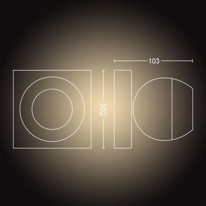 Philips - Foco LED com regulação Hue BUCKRAM 1xGU10/5W/230V