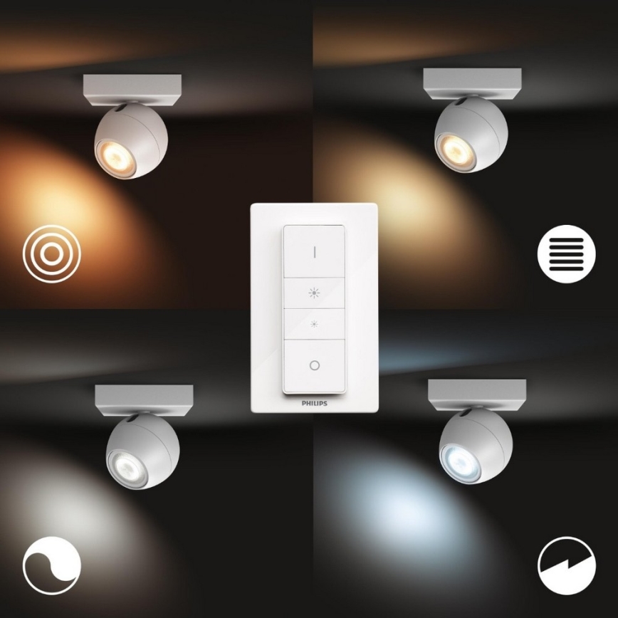 Philips - Foco LED com regulação Hue BUCKRAM 1xGU10/5W/230V