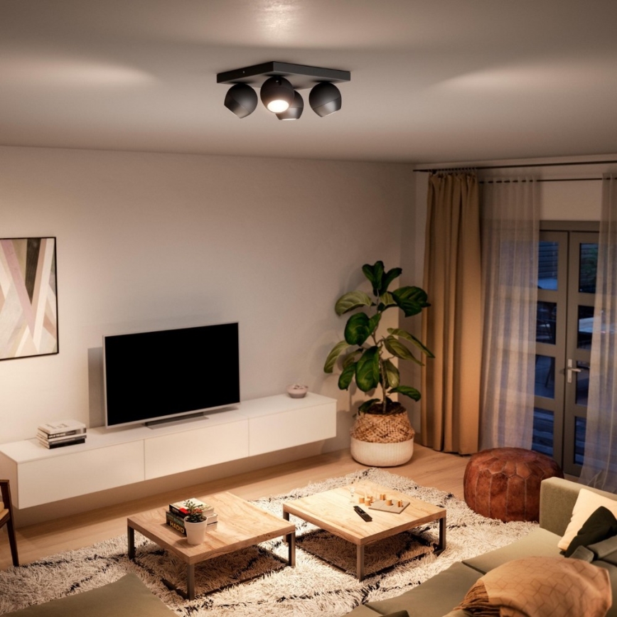 Philips - Foco LED com regulação Hue BUCKRAM 4xGU10/5W/230V