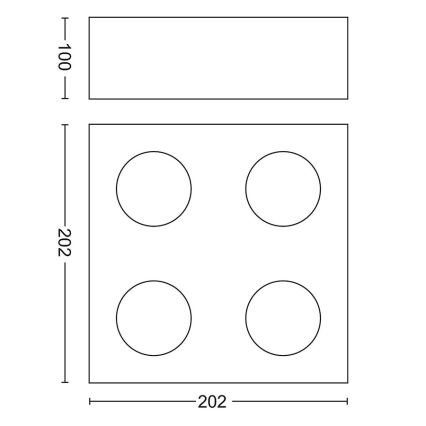 Philips - Foco LED com regulação 4xLED/4,5W/230V