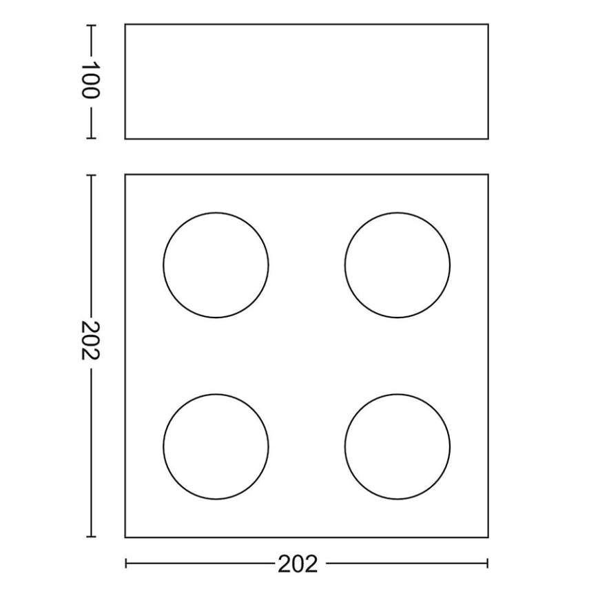 Philips - Foco LED com regulação 4xLED/4,5W/230V