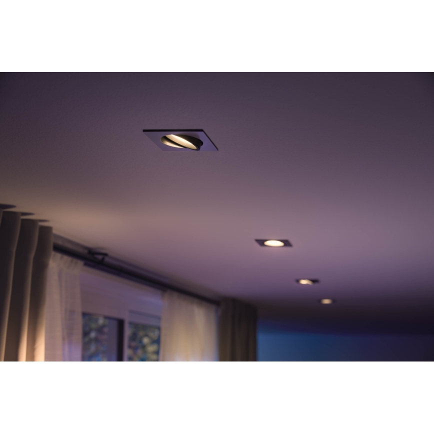 Philips - LED RGB Iluminação embutida Hue CENTURA 1xGU10/5.7W/230V