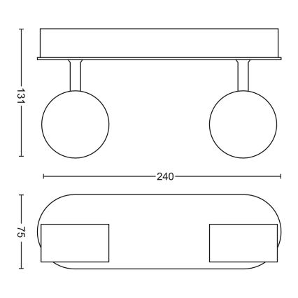 Philips - Foco LED com regulação 2xLED/4,5W/230V