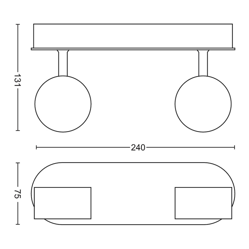 Philips - Foco LED com regulação 2xLED/4,5W/230V