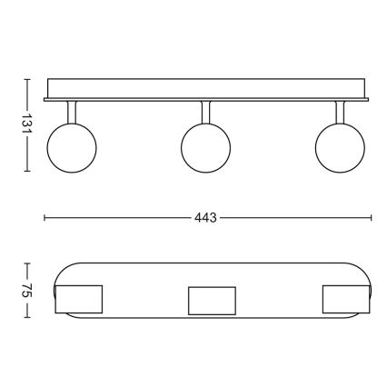 Philips - Foco LED com regulação 3xLED/4,5W/230V