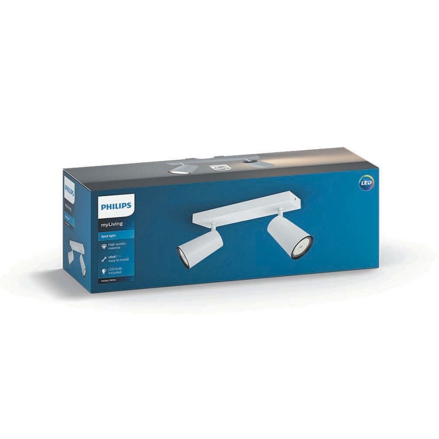 Philips - Foco LED 2xGU10/5,5W/230V