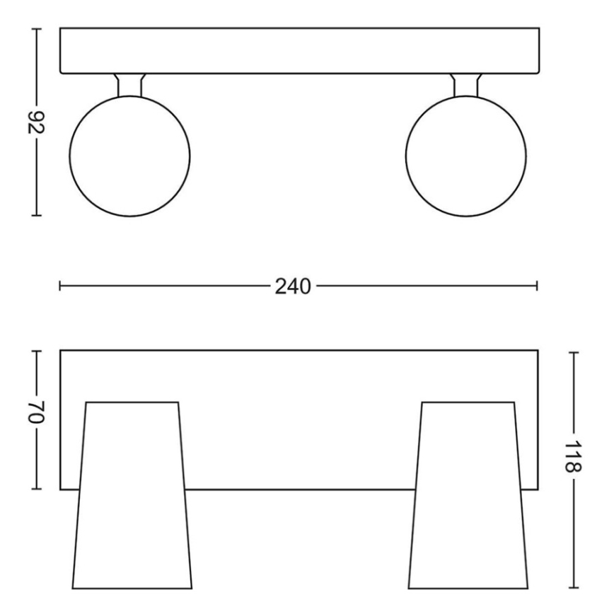 Philips - Foco LED 2xGU10/5,5W/230V