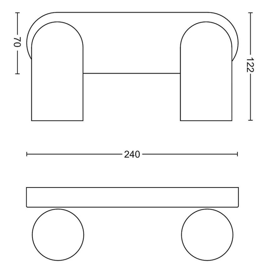 Philips - Foco 2xGU10/5,5W/230V