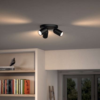 Philips 50583/30/PN - Foco MYLIVING PONGEE 3xGU10/5,5W/230V