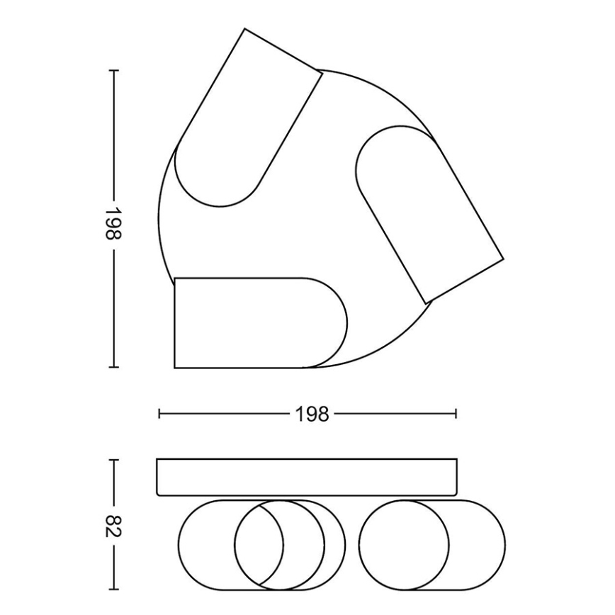 Philips - Foco 3xGU10/5,5W/230V