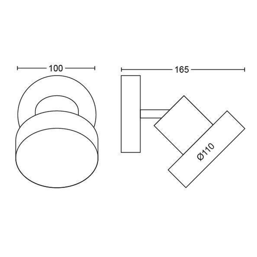 Philips 50601/30/P0 - Foco LED BUKKO LED/4,5W/230V