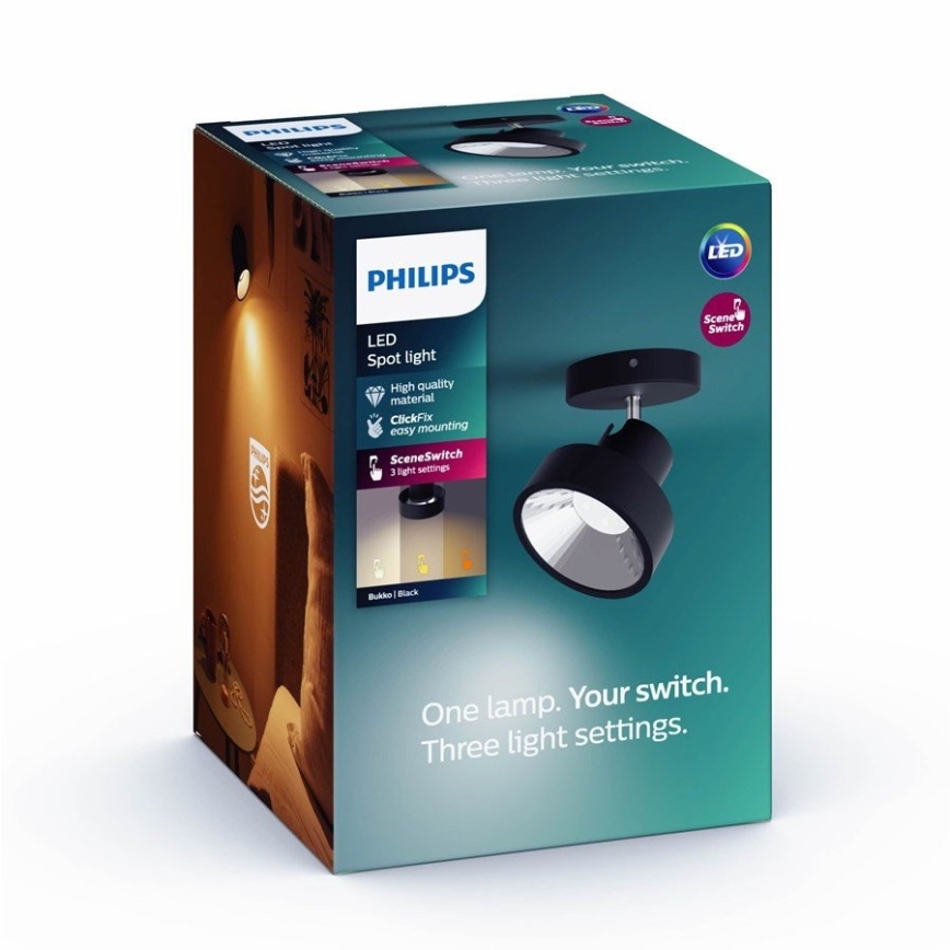 Philips 50601/30/P0 - Foco LED BUKKO LED/4,5W/230V