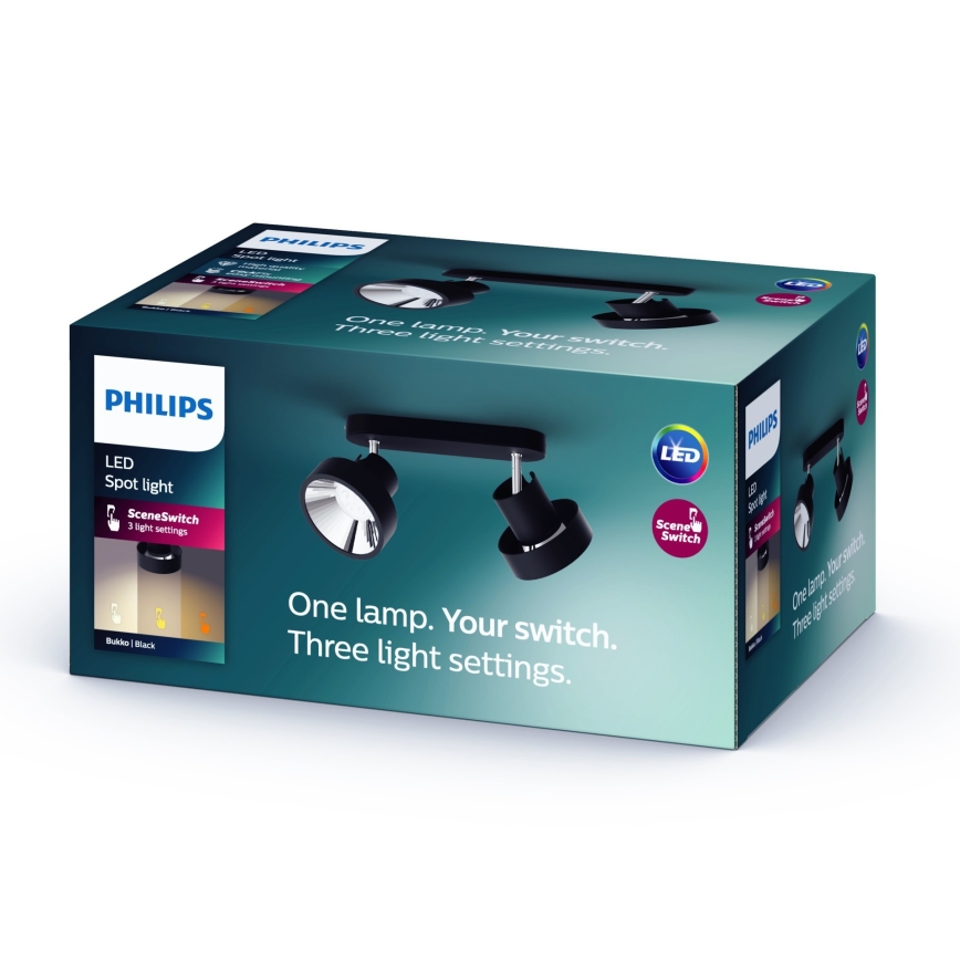 Philips 50602/30/P0 - Foco LED com regulação BUKKO 2xLED/4,5W/230V