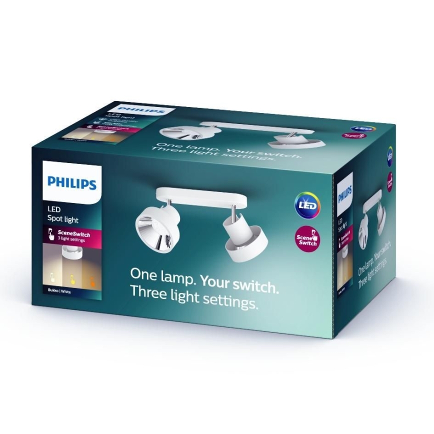 Philips 50602/31/P0 - Foco LED BUKKO 2xLED/4,5W/230V