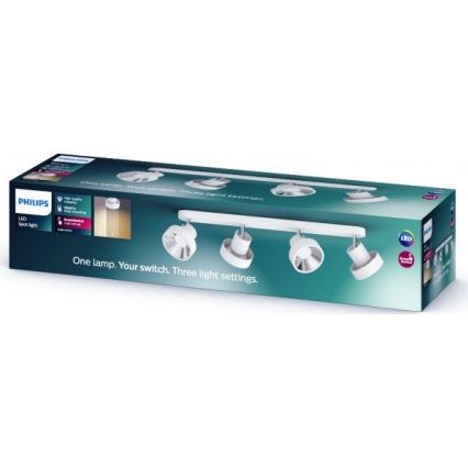 Philips 50604/31/P0 - Foco LED BUKKO 4xLED/4,3W/230V