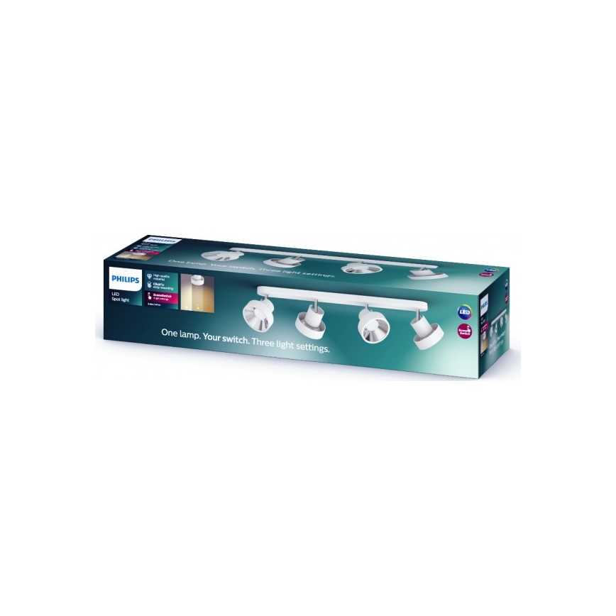 Philips 50604/31/P0 - Foco LED BUKKO 4xLED/4,3W/230V