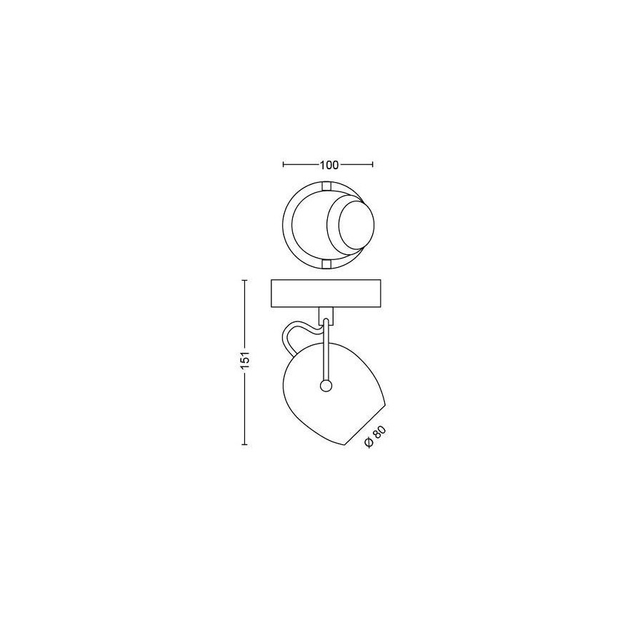 Philips 50611/31/P0 - Foco LED RIVANO LED/4,3W/230V