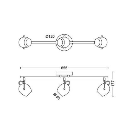 Philips - Foco LED 3xLED/4,5W/230V