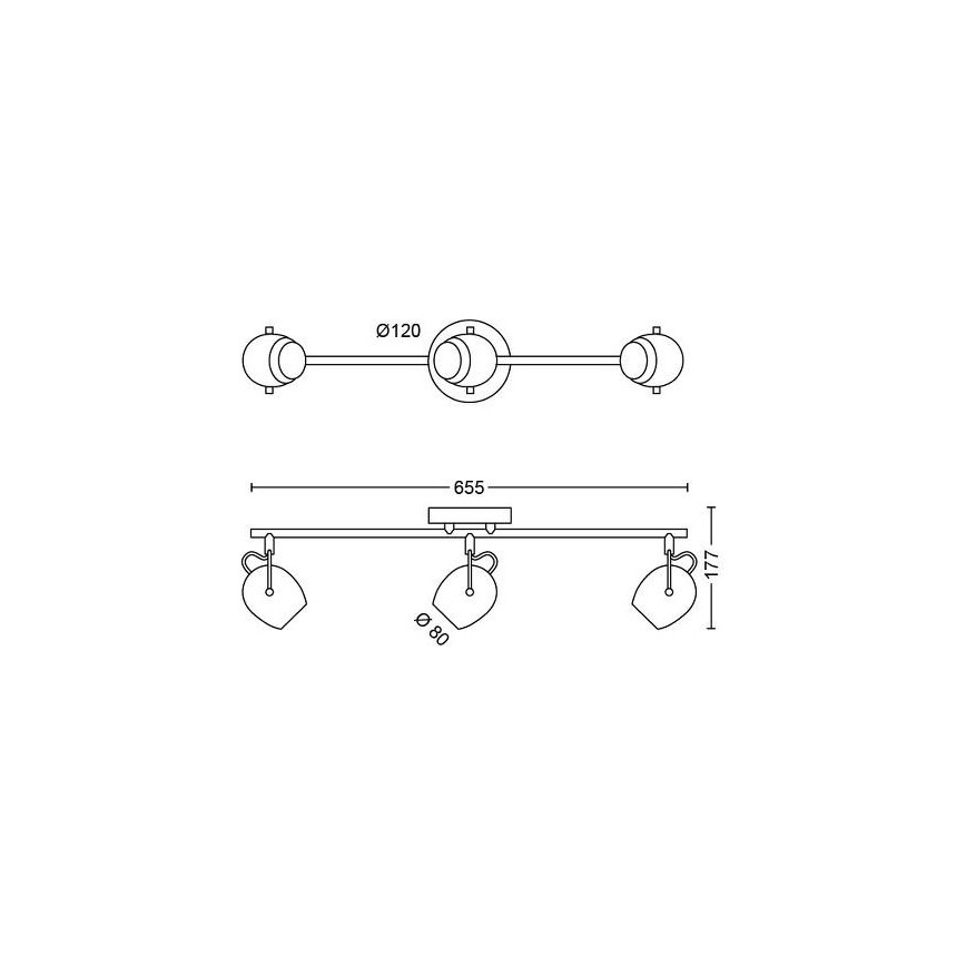 Philips - Foco LED 3xLED/4,5W/230V