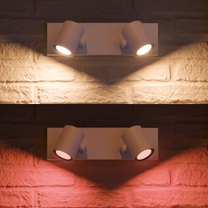 Philips - LED RGBW Foco com regulação Hue ARGENA 2xGU10/5,7W/230V