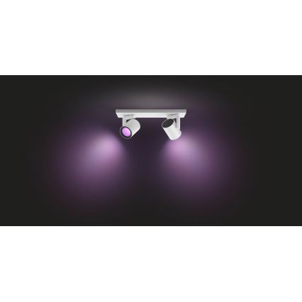 Philips - LED RGBW Foco com regulação Hue ARGENA 2xGU10/5,7W/230V