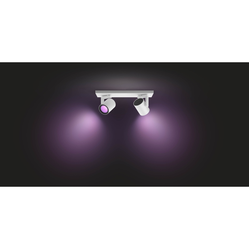Philips - LED RGBW Foco com regulação Hue ARGENA 2xGU10/5,7W/230V