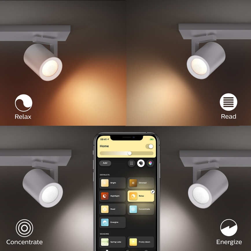 Philips - LED RGBW Foco com regulação Hue ARGENA 4xGU10/5,7W/230V