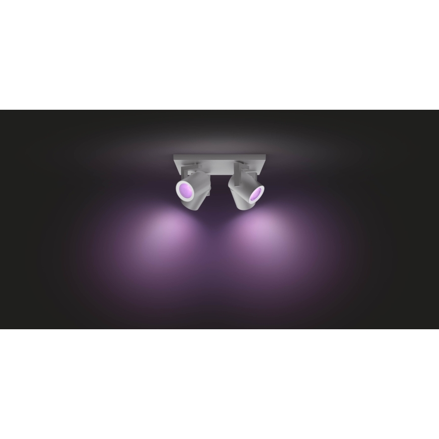 Philips - LED RGBW Foco com regulação Hue ARGENA 4xGU10/5,7W/230V