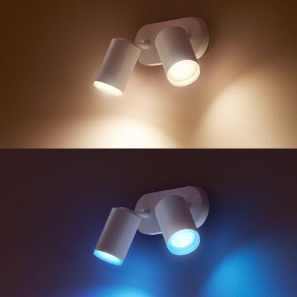 Philips - LED RGBW Foco com regulação Hue FUGATO 2xGU10/5,7W/230V