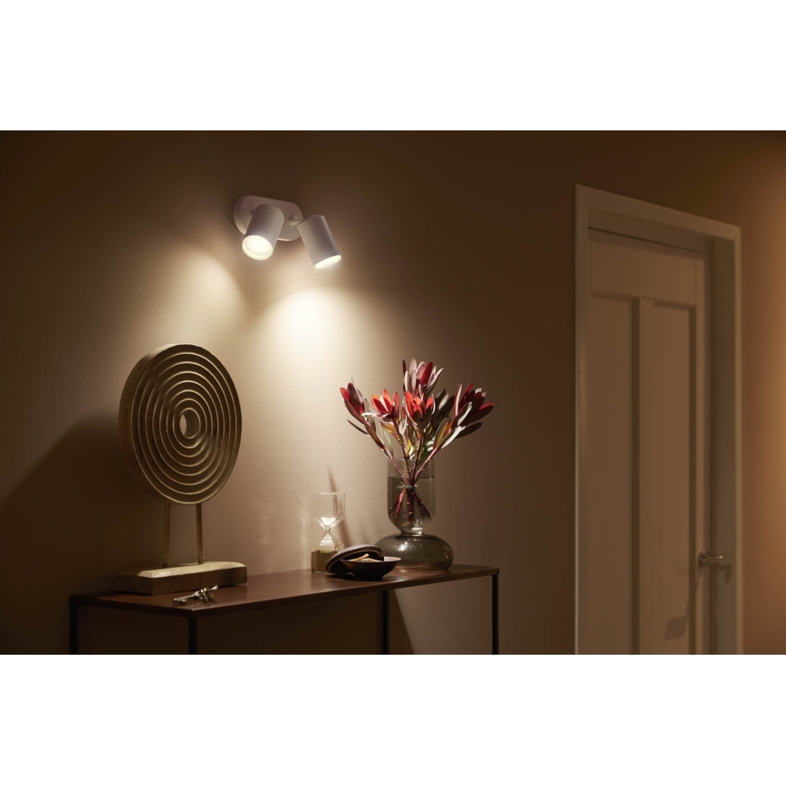 Philips - LED RGBW Foco com regulação Hue FUGATO 2xGU10/5,7W/230V
