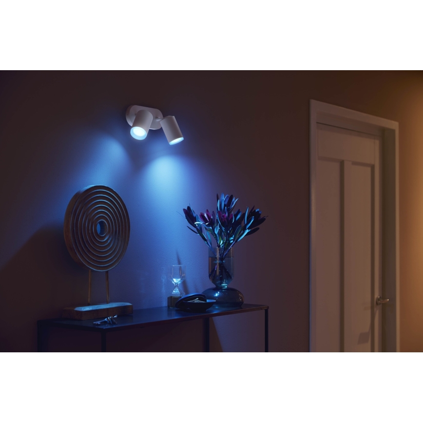 Philips - LED RGBW Foco com regulação Hue FUGATO 2xGU10/5,7W/230V