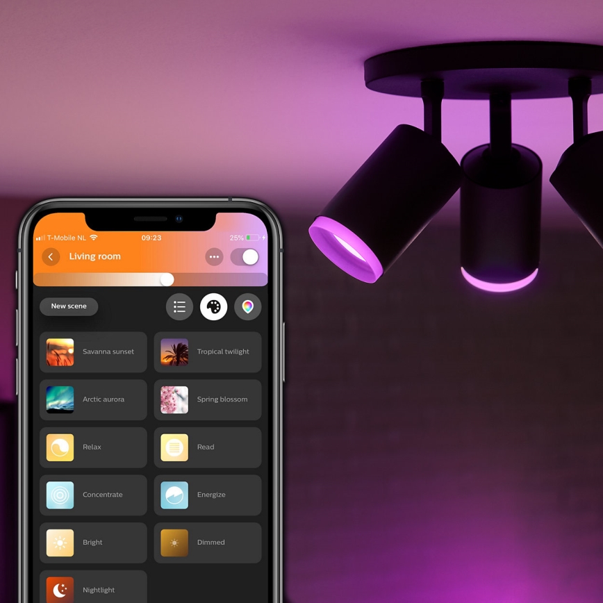 Philips - LED RGBW Foco com regulação Hue FUGATO 3xGU10/5,7W/230V
