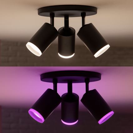 Philips - LED RGBW Foco com regulação Hue FUGATO 3xGU10/5,7W/230V