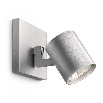 Philips 53090/48/16 - Foco RUNNER prata 1xGU10/35W/230V